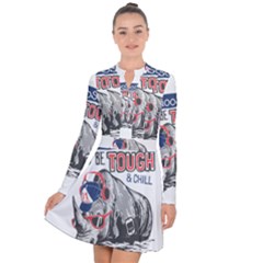 Choose To Be Tough & Chill Long Sleeve Panel Dress