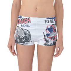 Choose To Be Tough & Chill Reversible Boyleg Bikini Bottoms by Bigfootshirtshop