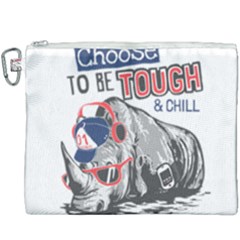 Choose To Be Tough & Chill Canvas Cosmetic Bag (xxxl)