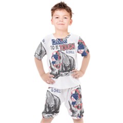 Choose To Be Tough & Chill Kids  Tee And Shorts Set by Bigfootshirtshop