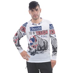 Choose To Be Tough & Chill Men s Pique Long Sleeve Tee