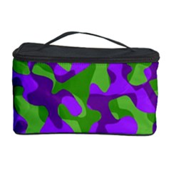 Purple And Green Camouflage Cosmetic Storage by SpinnyChairDesigns