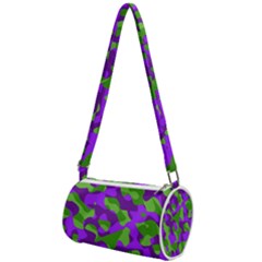 Purple And Green Camouflage Mini Cylinder Bag