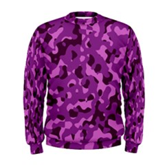 Dark Purple Camouflage Pattern Men s Sweatshirt