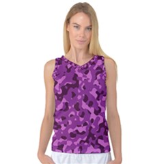 Dark Purple Camouflage Pattern Women s Basketball Tank Top