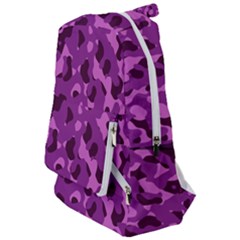 Dark Purple Camouflage Pattern Travelers  Backpack by SpinnyChairDesigns