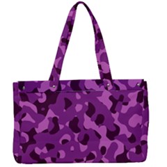 Dark Purple Camouflage Pattern Canvas Work Bag