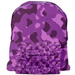 Dark Purple Camouflage Pattern Giant Full Print Backpack by SpinnyChairDesigns