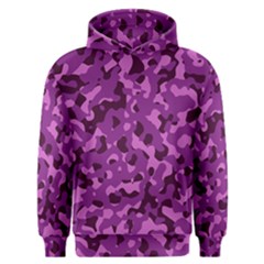 Dark Purple Camouflage Pattern Men s Overhead Hoodie