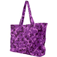 Dark Purple Camouflage Pattern Simple Shoulder Bag