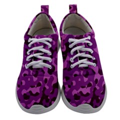 Dark Purple Camouflage Pattern Athletic Shoes