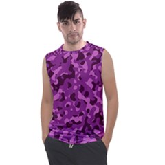 Dark Purple Camouflage Pattern Men s Regular Tank Top