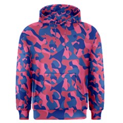 Blue And Pink Camouflage Pattern Men s Core Hoodie by SpinnyChairDesigns