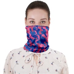 Blue And Pink Camouflage Pattern Face Covering Bandana (adult) by SpinnyChairDesigns