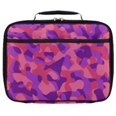 Pink And Purple Camouflage Full Print Lunch Bag by SpinnyChairDesigns