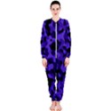 Purple Black Camouflage Pattern OnePiece Jumpsuit (Ladies)  View1