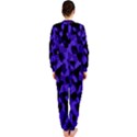 Purple Black Camouflage Pattern OnePiece Jumpsuit (Ladies)  View2