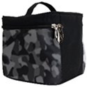 Grey and White Camouflage Pattern Make Up Travel Bag (Big) View2