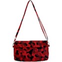 Red and Black Camouflage Pattern Removable Strap Clutch Bag View2