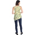 Light Green Brown Yellow Camouflage Pattern Sleeveless Tunic View2