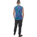 Purple and Teal Camouflage Pattern Men s Regular Tank Top View2