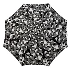 Black And White Camouflage Pattern Straight Umbrellas