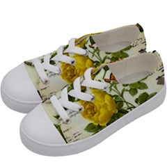 Yellow Roses Kids  Low Top Canvas Sneakers by ibelieveimages