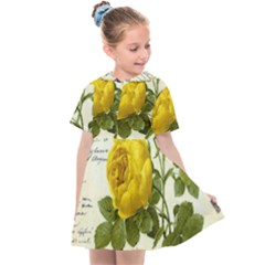 Yellow Roses Kids  Sailor Dress by ibelieveimages