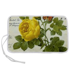 Yellow Roses Pen Storage Case (m) by ibelieveimages