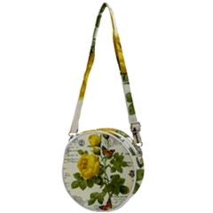 Yellow Roses Crossbody Circle Bag