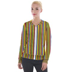 Bright Serape Velour Zip Up Jacket