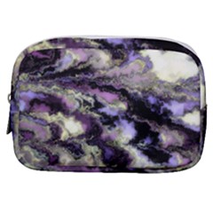 Purple Yellow Marble Make Up Pouch (small)