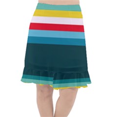 Sea Water Fishtail Chiffon Skirt