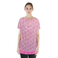 Cat With Violin Pattern Skirt Hem Sports Top by sifis