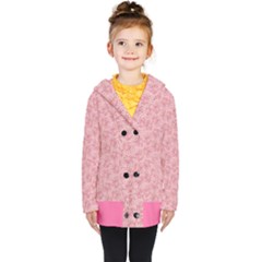 Cat With Violin Pattern Kids  Double Breasted Button Coat by sifis