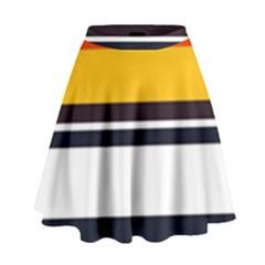 Retro Sunset High Waist Skirt by tmsartbazaar