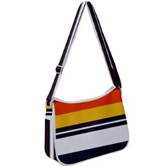 Retro Sunset Zip Up Shoulder Bag by tmsartbazaar