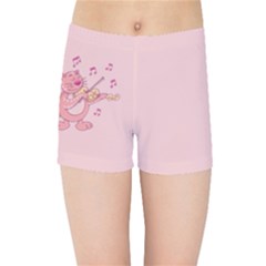 Cat With Violin Kids  Sports Shorts by sifis