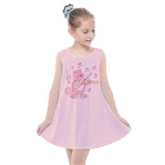 Cat With Violin Kids  Summer Dress by sifis