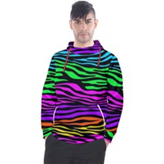 Colorful Zebra Men s Pullover Hoodie