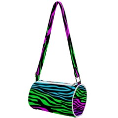 Colorful Zebra Mini Cylinder Bag by Angelandspot