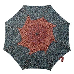 Gravel Print Pattern Texture Hook Handle Umbrellas (small)