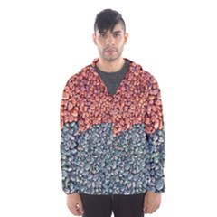 Gravel Print Pattern Texture Men s Hooded Windbreaker