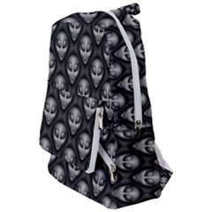 Grey Aliens Extraterrestrials Ufo Faces Travelers  Backpack by SpinnyChairDesigns