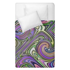 Abstract Art Purple Swirls Pattern Duvet Cover Double Side (Single Size)