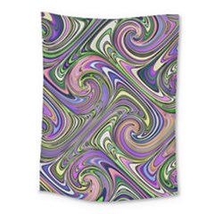 Abstract Art Purple Swirls Pattern Medium Tapestry