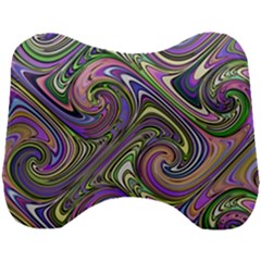 Abstract Art Purple Swirls Pattern Head Support Cushion