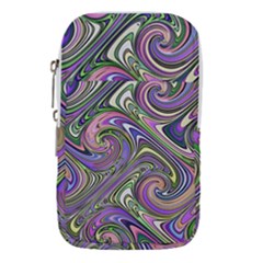 Abstract Art Purple Swirls Pattern Waist Pouch (Small)