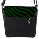 Black and Green Abstract Stripes Gradient Removable Flap Cover (S) View2