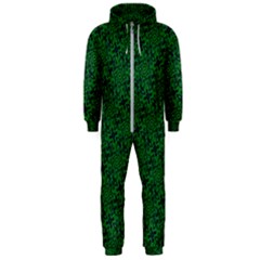 Green Intricate Pattern Hooded Jumpsuit (men)  by SpinnyChairDesigns